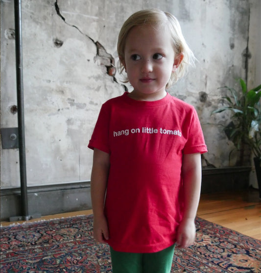 Hang on Little Tomato | Tee (KIDS) - Red